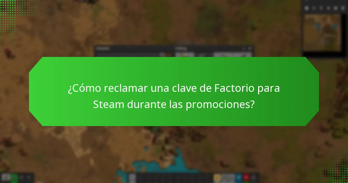 ¿Cuándo son las ventas estacionales para las claves de Factorio en Steam?