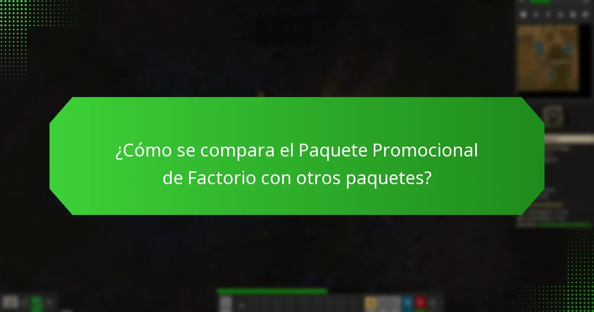 ¿Qué contenido adicional está incluido en el Paquete Promocional de Factorio?