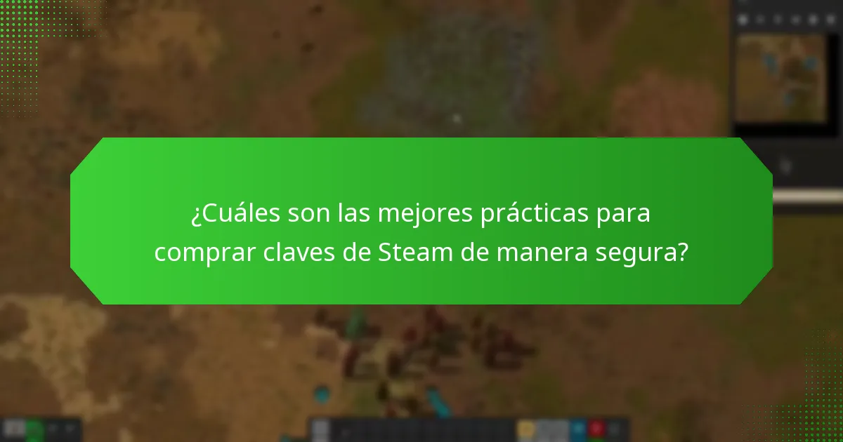 ¿Qué riesgos implica comprar claves de Steam para Factorio de vendedores de terceros?