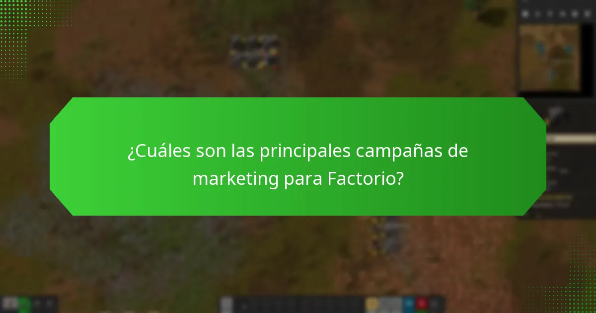 ¿Qué herramientas mejoran los esfuerzos de marketing de Factorio?