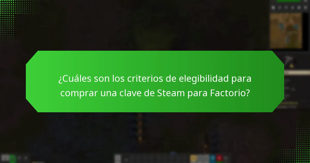 ¿Dónde puedo comprar una clave de Steam para Factorio?