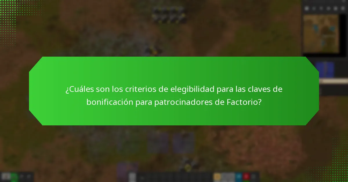 ¿Cómo se relacionan los paquetes promocionales con las claves de bonificación para patrocinadores de Factorio?