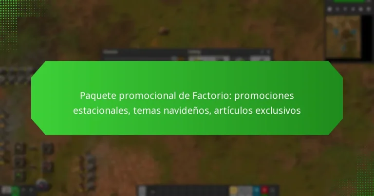 Paquete promocional de Factorio: promociones estacionales, temas navideños, artículos exclusivos
